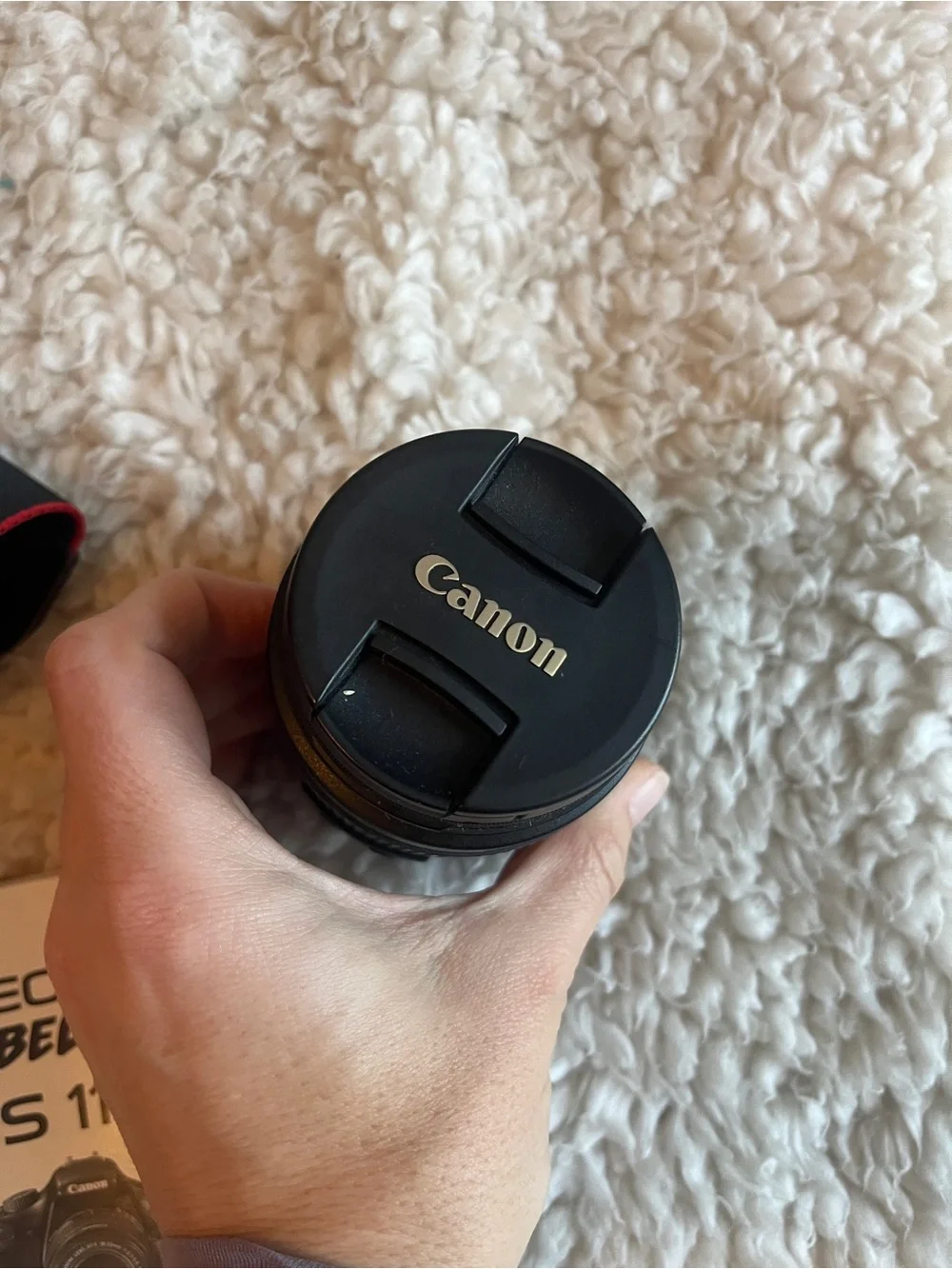 Canon EOS Rebel T3 Black DSLR Camera with Strap and Vivitar Lenses